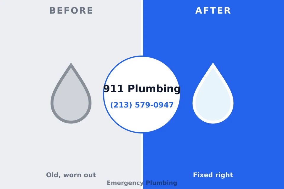 Before and after: plumbing repair Sawyerwood, OH